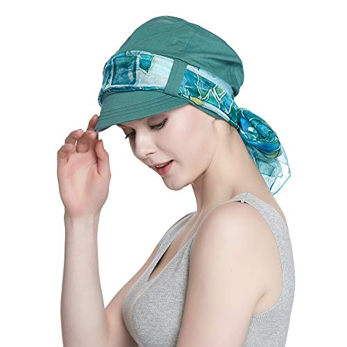Alnorm Head Scarf for Women Chemo Cotton Baseball Cap Sun Hat Visor - Image 5