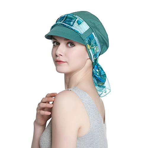 Alnorm Head Scarf for Women Chemo Cotton Baseball Cap Sun Hat Visor - Image 4