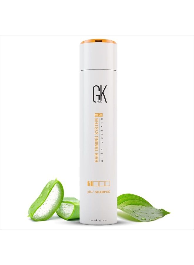 GK Hair Global Keratin pH+ Pre-Treatment Clarifying Shampoo (10.1 Fl Oz/300ml) For Preps Hair Deep Cleansing,Removes Impurities -With Aloe Vera, Vitamins & Natural Oils All Hair Types Men and Women  - Image 1