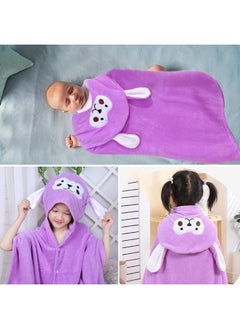 Generic Baby Hooded Towel, Baby Hooded Towel, 80 x 140cm Super Soft and Super Absorbent (Purple)  - Image 2