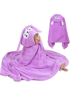 Generic Baby Hooded Towel, Baby Hooded Towel, 80 x 140cm Super Soft and Super Absorbent (Purple)  - Image 1