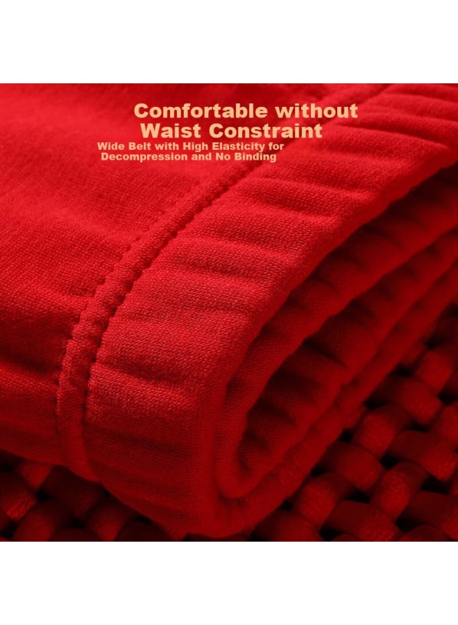 Septwolves Men's Thermal Underwear Set With Plush And Thick Ultra-soft Technology, Velvet Red Plus Size Upgrade Warmth - Image 3