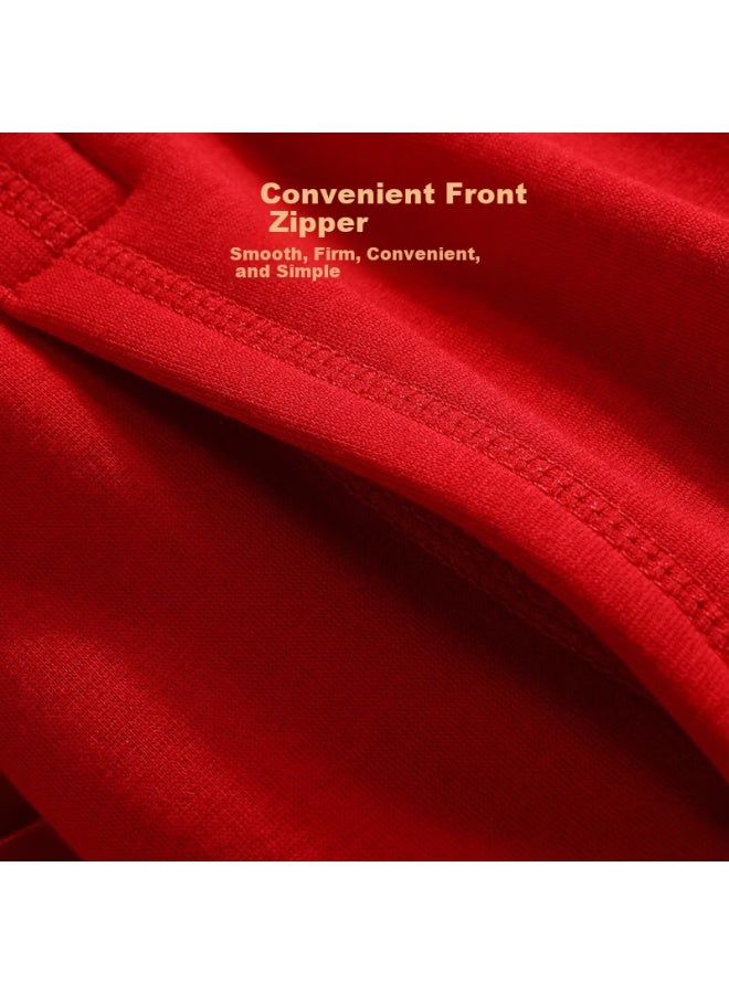 Septwolves Men's Thermal Underwear Set With Plush And Thick Ultra-soft Technology, Velvet Red Plus Size Upgrade Warmth - Image 4