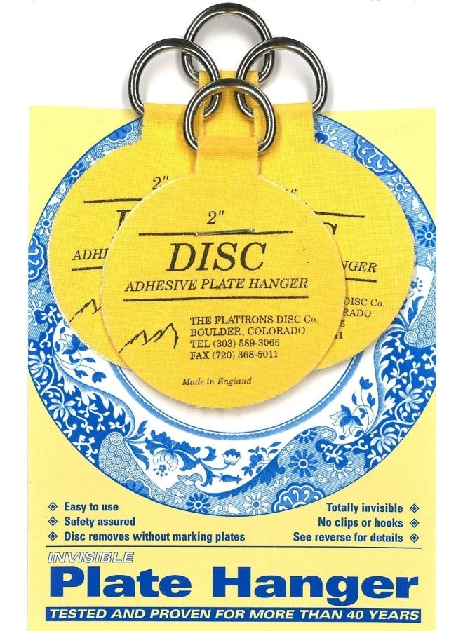 Flatirons   Adhesive Plate Hangers 2 Inch 8 Pack - Image 2