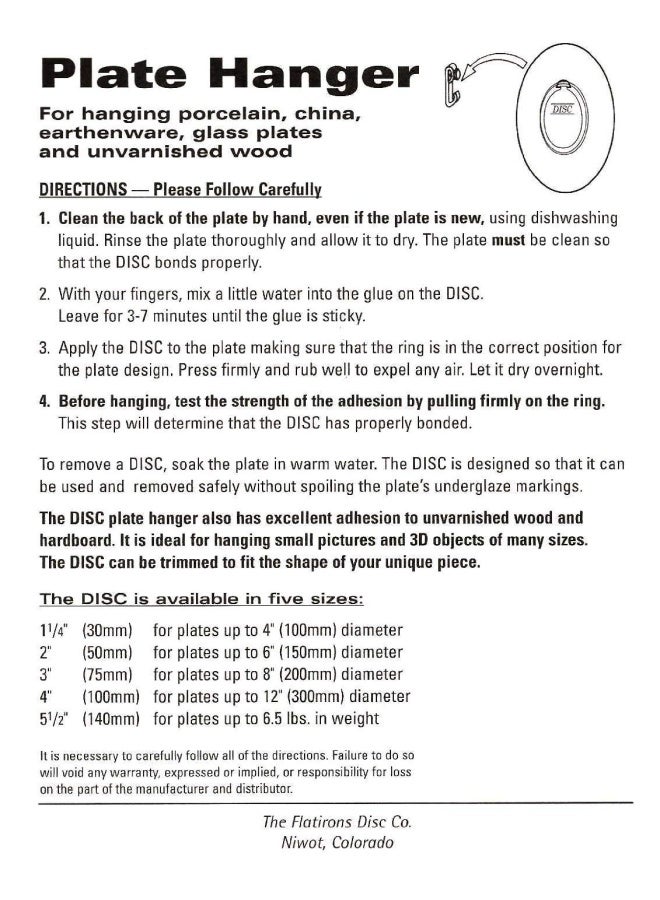 Flatirons   Adhesive Plate Hangers 2 Inch 8 Pack - Image 3