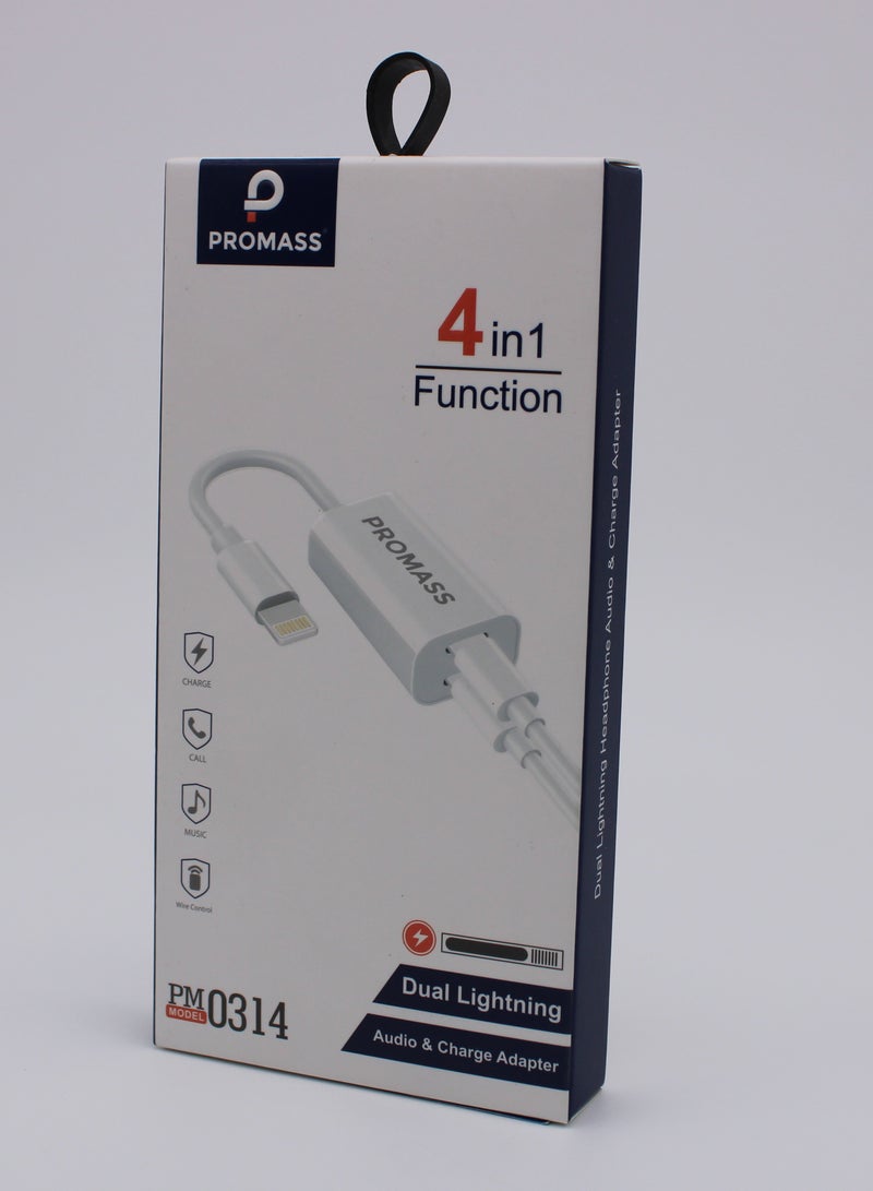 PROMASS Dual Lightning Audio and Charging Cable Unleash Seamless Sound and Power Simultaneously - Image 2