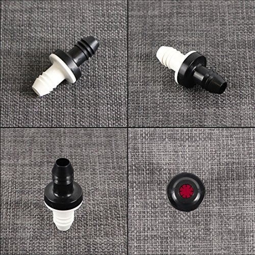BBTUS 3/8" 10mm Inline vacuum Barbed Check Valve,1Pcs/ 2Pcs /5Pcs ABS One Way Water Non-Return Breather Check Valve for Fuel Gas Liquid Air - Image 2