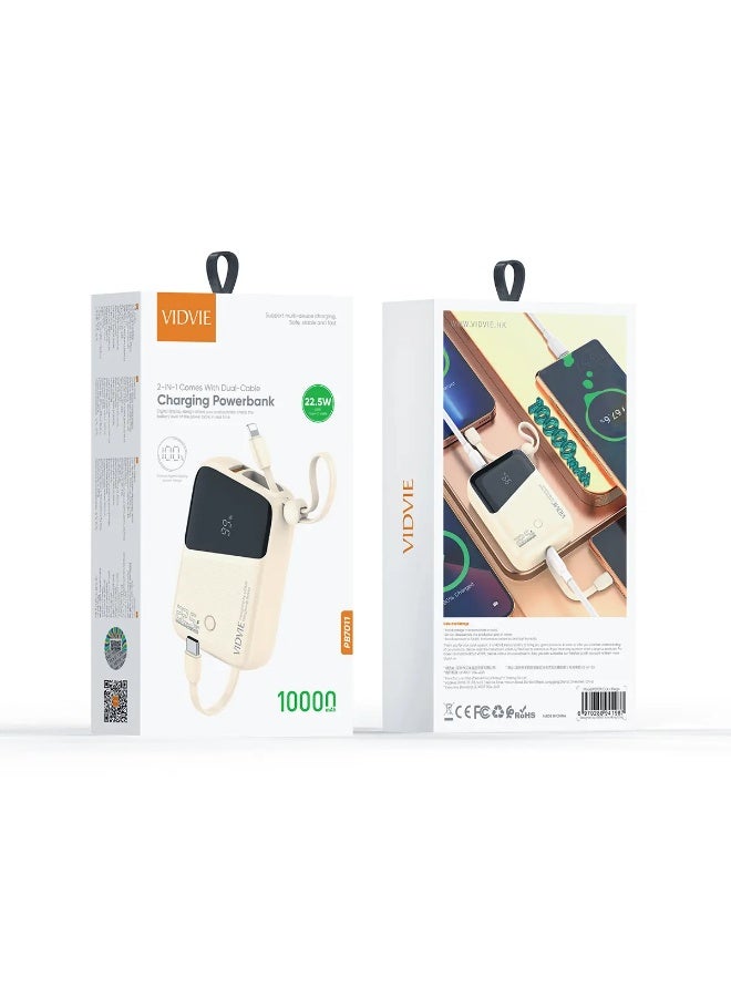 فيدفي بنك الطاقة PB7011 ثنائي الكابل 2 في 1 سريع ومرن وموثوق - Image 2