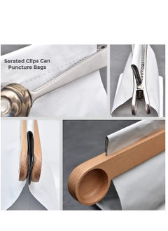 Excefore Wooden Coffee Scoop and Bag Clip, Measure Spoon 2-In-1 Bags Sealer Measuring Spoon for Beans, Espresso Coffee, Tea  - Image 5