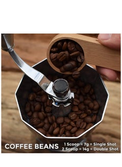 Excefore Wooden Coffee Scoop and Bag Clip, Measure Spoon 2-In-1 Bags Sealer Measuring Spoon for Beans, Espresso Coffee, Tea  - Image 3