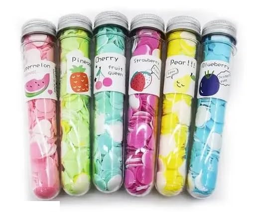 Nirvani Travel Paper Soap Flower Design for Travel Essential Dissolvable Soap Sheets for Hand Wash For Kids,Women & Men Unbreakable Bottle Easy to Carry (Multi Colors)-Pack of 6 - Image 2