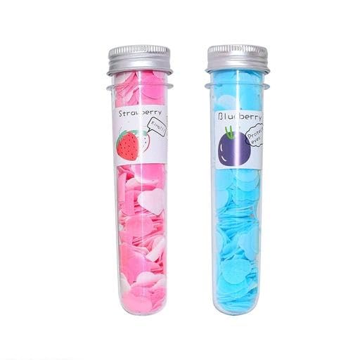 Nirvani Travel Paper Soap Flower Design for Travel Essential Dissolvable Soap Sheets for Hand Wash For Kids,Women & Men Unbreakable Bottle Easy to Carry (Multi Colors)-Pack of 6 - Image 1
