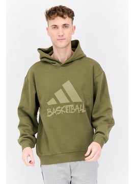 Adidas Men Sportswear Fit Long Sleeves Running Sweatshirt, Green  - Image 1
