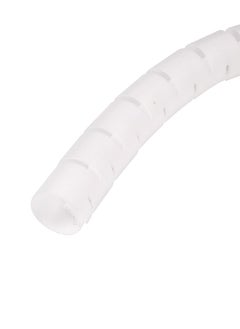 LAWAZIM Coiled Tube Cable Sleeve - 1.5mx22mm, White - Flexible Cable Organizer for Home Office, TV, PC, and Car, Durable Wire Management Sleeve for HDMI, USB, Power Cords, Ethernet Home Theater Cables  - Image 3
