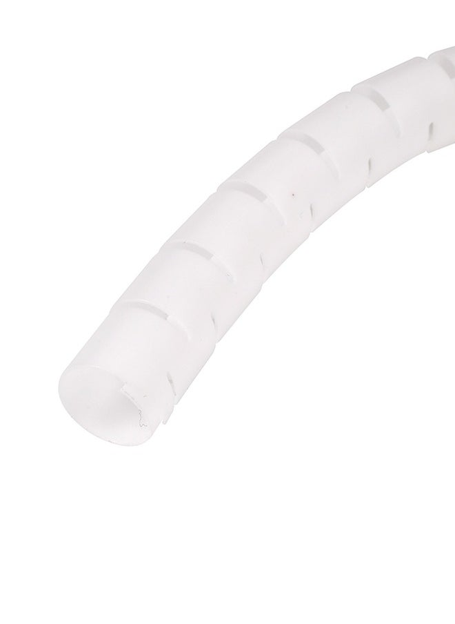 LAWAZIM Coiled Tube Cable Sleeve - 1.5mx22mm, White - Flexible Cable Organizer for Home Office, TV, PC, and Car, Durable Wire Management Sleeve for HDMI, USB, Power Cords, Ethernet Home Theater Cables  - Image 3