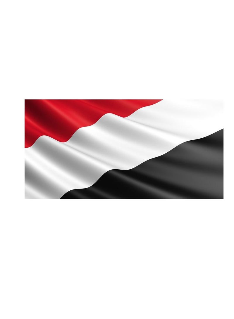 Romario Yemen Flag- Vivid Color & UV Fade Resistant, Lightweight, Show support at sporting events and other celebrations, All around stitched, - 96 x 64cm - Image 2