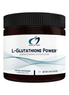designs for health L-Glutathione Power 1000mg - Reduced L-Glutathione Powder Supplement to Support Normal Detoxification - Immune + Antioxidant Support - Easy Mix-In Drink Powder (50 Servings / 50g)  - Image 1