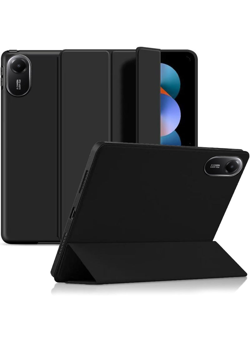 Barakah Silicone Case for Red-mi Pad 2 (2025) 11 Inch, Lightweight Durable Protective Cover with Trifold Stand, Auto Sleep/Wake Function, Comprehensive Protection for Tablet, Black - Image 1
