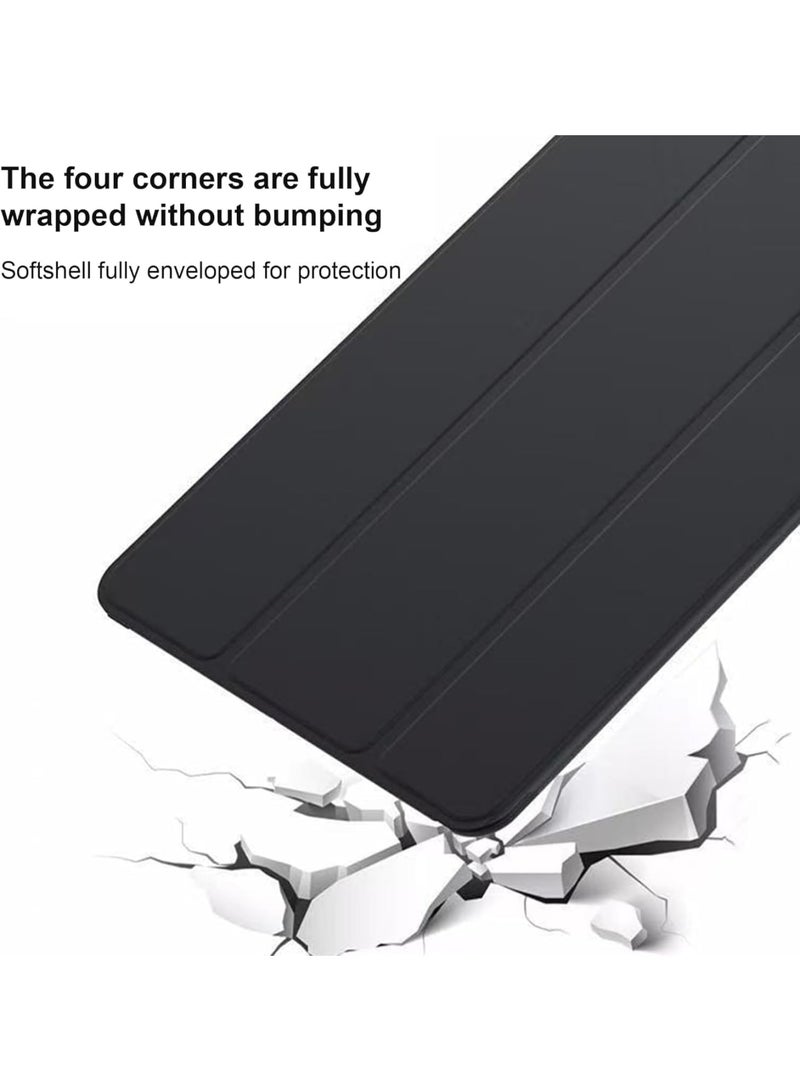 Barakah Silicone Case for Red-mi Pad 2 (2025) 11 Inch, Lightweight Durable Protective Cover with Trifold Stand, Auto Sleep/Wake Function, Comprehensive Protection for Tablet, Black - Image 2