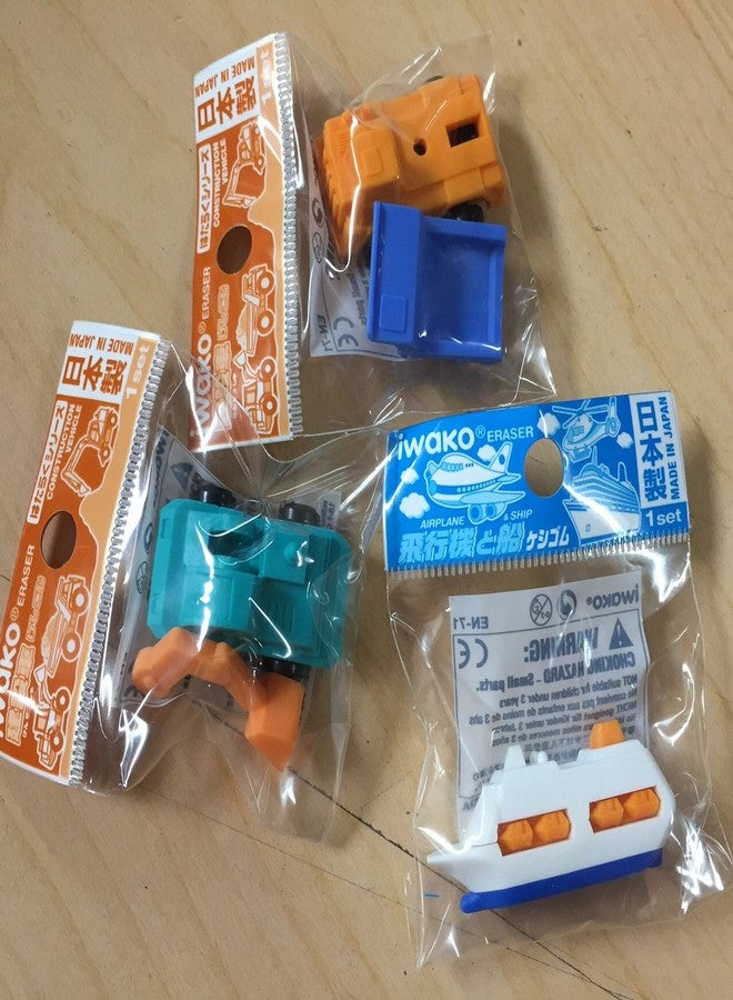 Iwako 10 Assorted Iwako Eraser - Vehicle Collection (Erasers will be randomly selected from the image shown) - Image 3