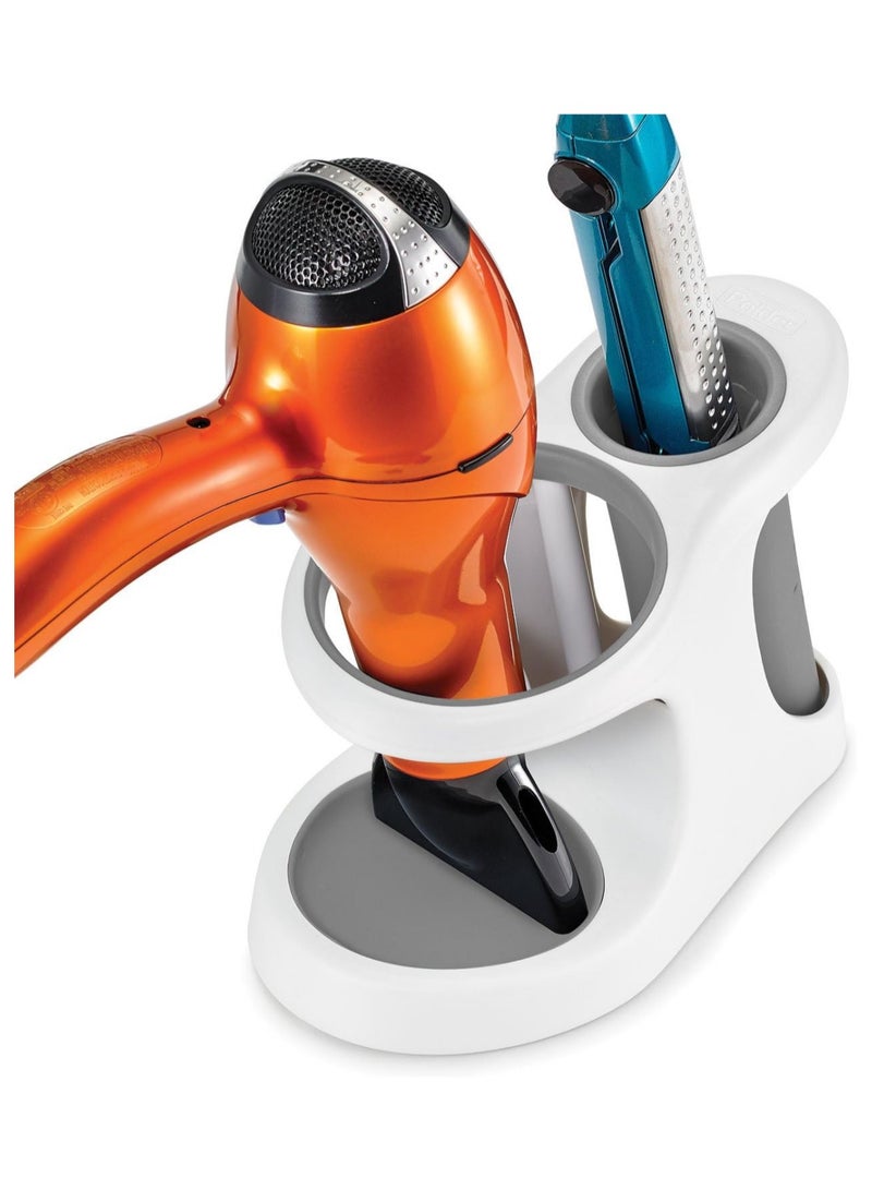 Polder White/Gray Style and Store Bathroom Accessory - Image 1