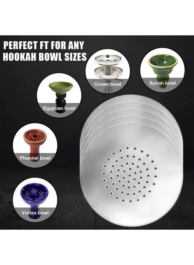 Pre Punched Hookah Foil Sheets 50 Sheets Tear Resistant Optimized Hole Pattern Long Lasting Burn - Image 4