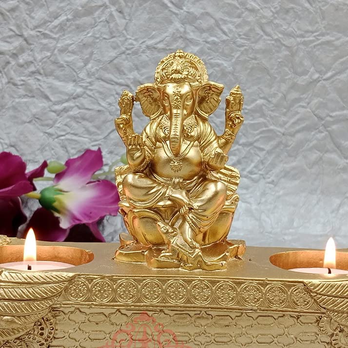 Jaipur ACE Beautiful Vinayak Ji Statue | Perfect Boat Ganesha Idol for Home & Office Decor | Elegant Ganesh Murti for Spiritual Ambiance & Gift | Durable, Artistic Design | Ideal Size - Image 2