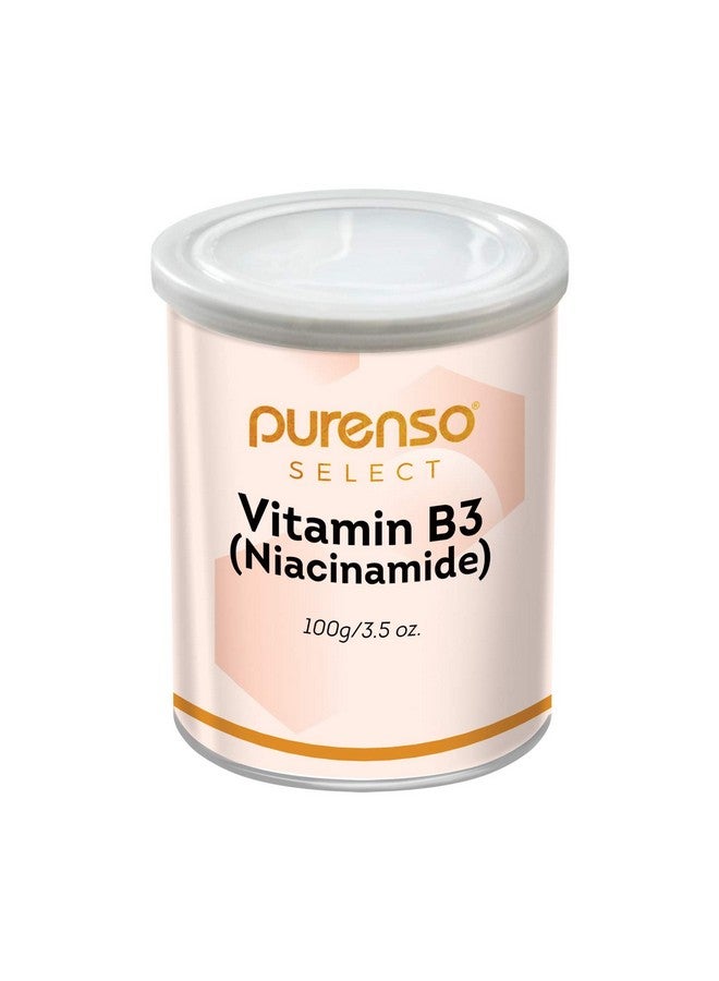 PURENSO Select -Vitamin B3 Powder - Niacinamide 100G, For Serum Making, Anti Ageing Beauty Formulations, Moisturizer & Lotion Making, Cosmetic Making & Diy Personal Care For Face, Hair, Skin & Body  - Image 1