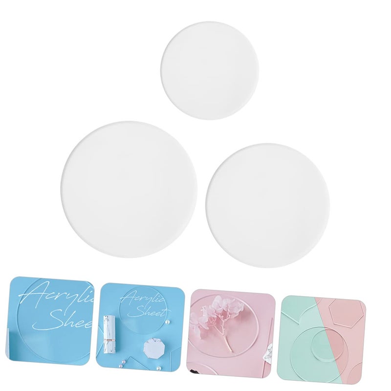 3 Pcs Acrylic Photo Prop Board For Creative Display Makeup Photography Background - Image 5