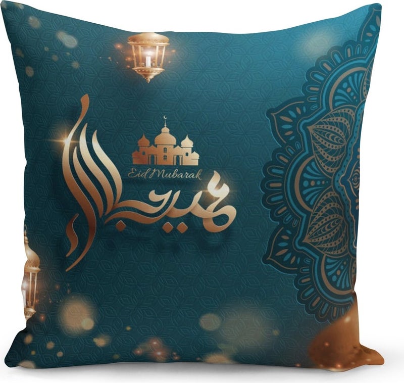 Filamente Ramadan Special Patterned Double Sided Digital Printed Cushion Cover 