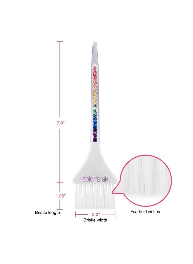 Limited Edition Pride Brush For Hair Color Application Professional Balayage Tool With Feather Bristles Extra Wide Brush For Broad Coverage