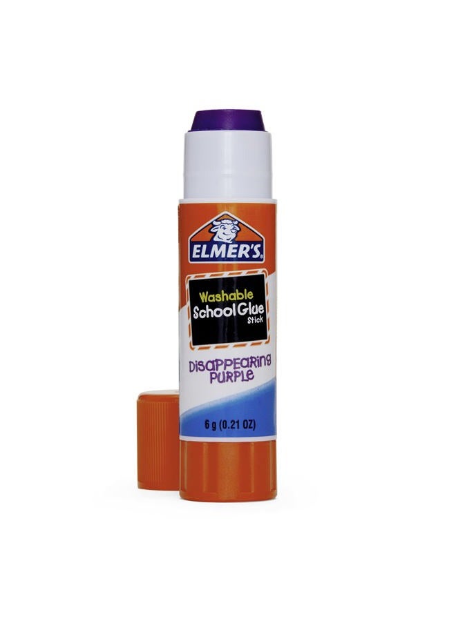 ELMER'S Washable Dissappearing Purple School Glue Sticks, 3 Pack, 6 grams Each (E520) - Image 5
