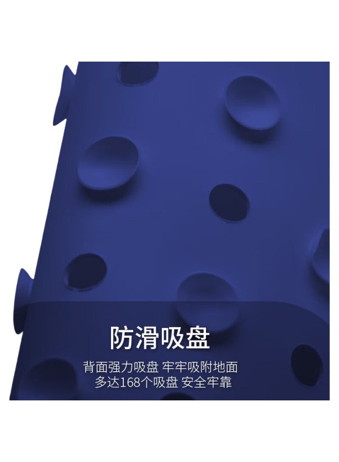 Ridder German Imported Bathroom Non-Slip Mat, Bathroom Non-Slip Tpe Floor Mat, Hollow Blue Foot Mat, 54*54 - Image 3