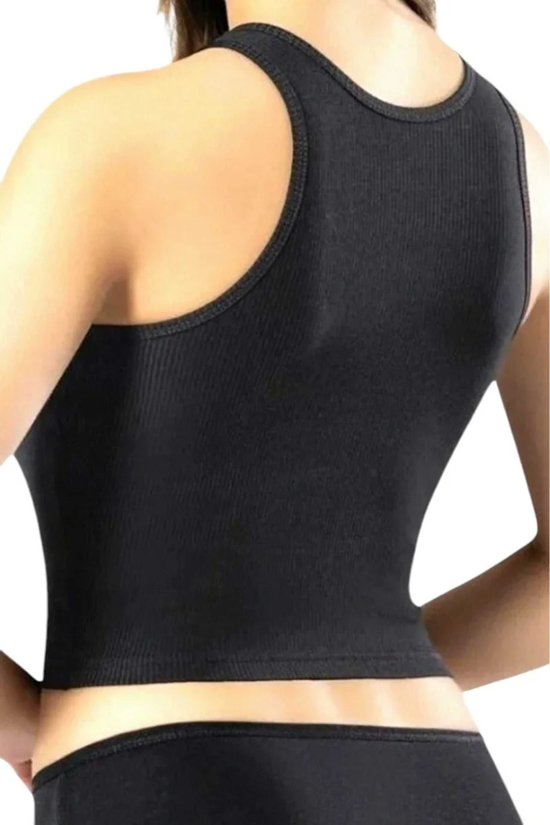 Tezzgelsin Women's Wide Strap Camisole Crop 3 Piece Set