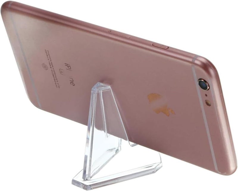 JCZD 30 Pack Mini Clear Acrylic Easel Stands Card Stands for Display Coin Display Easel, Clear Multifunctional Display Holder - Image 5