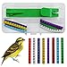 FOIBURELY 80 pcs Numbered Bird Ring Leg Bands for Gouldian Zebra Finch Canary Society Bird Foot Ring with 1 InstallerDiameter 3mm - Image 3