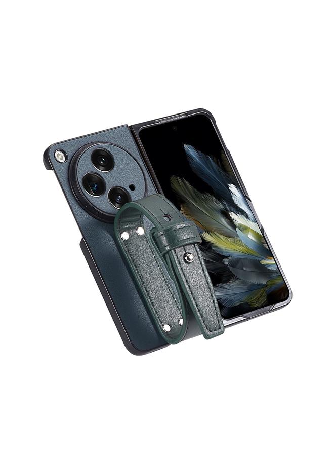 اس-توب جراب لهاتف OnePlus مصنوع من الجلد المفتوح مع حزام معصم - Image 4