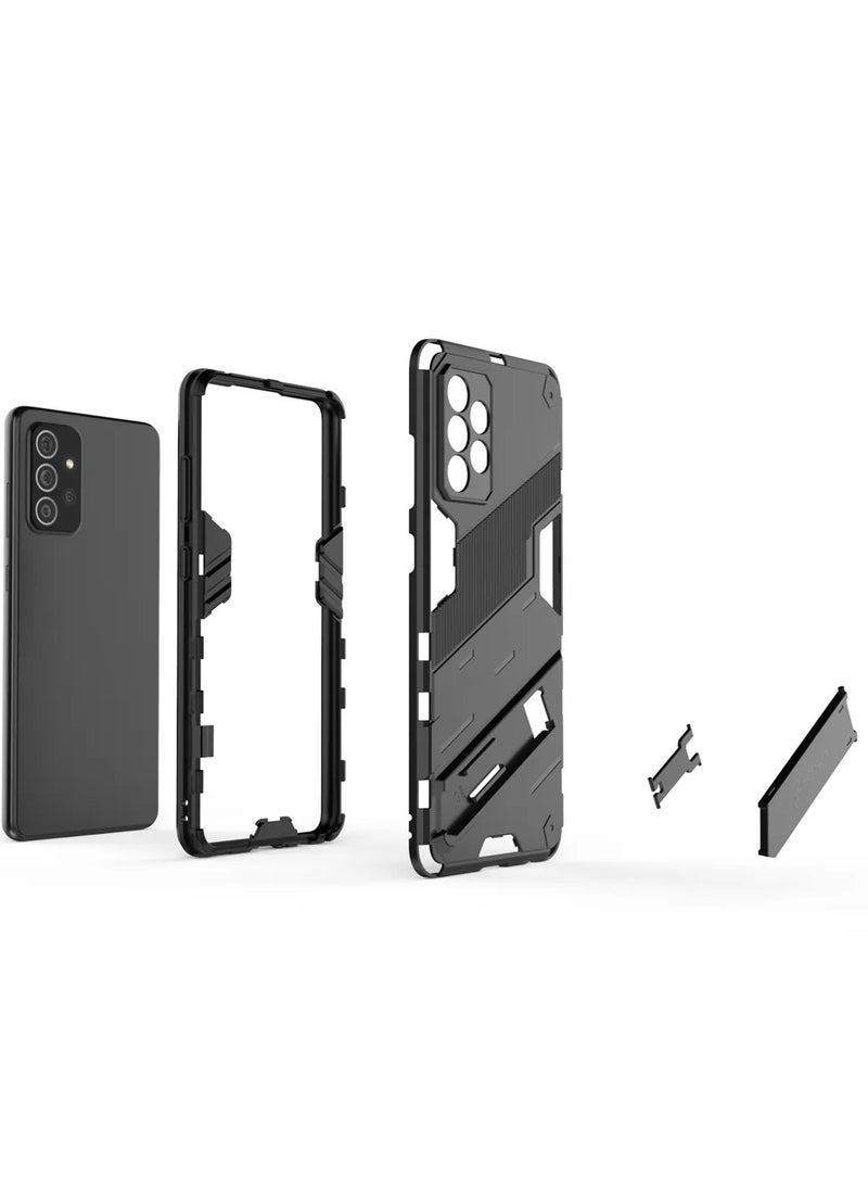 Generic OnePlus Nord N200 5G Back Cover Built-in Stand Car Magnetic Silicone Frame Shockproof Cover  - Image 3