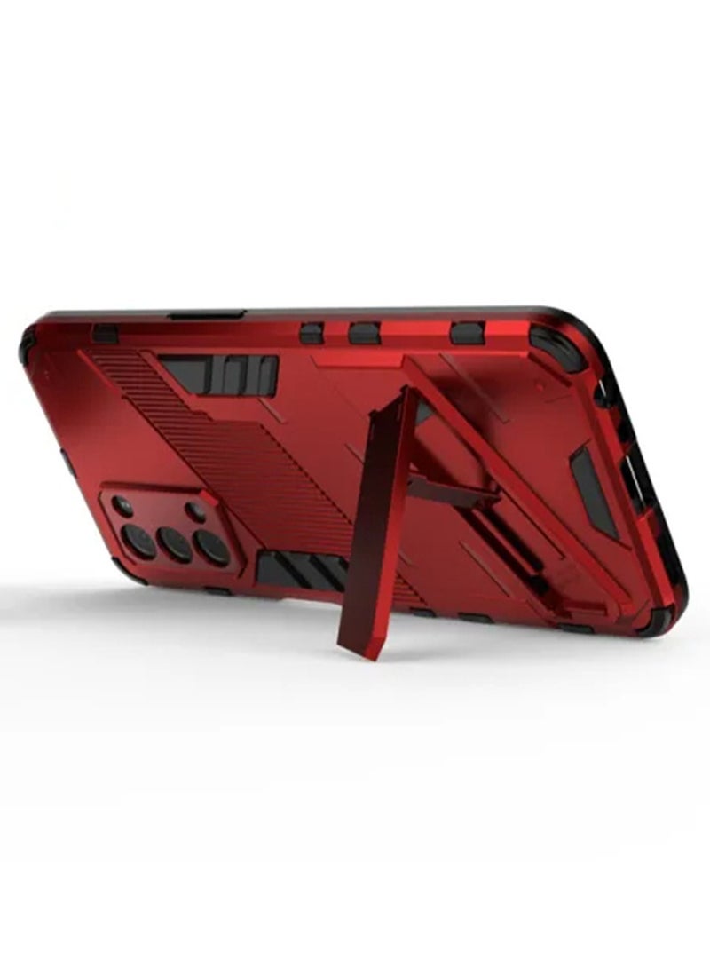 Generic OnePlus Nord N200 5G Back Cover Built-in Stand Car Magnetic Silicone Frame Shockproof Cover  - Image 1