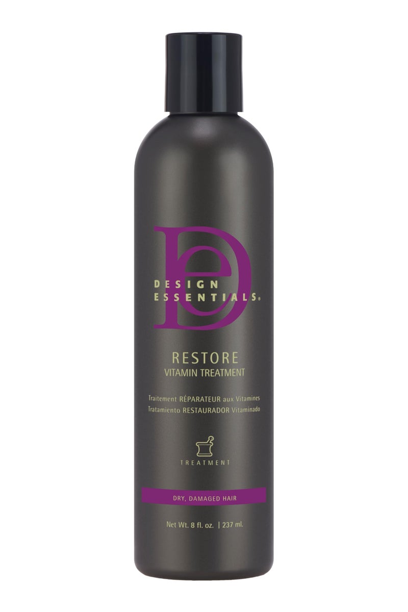 Design Essentials Restore Vitamin Treatment for Natural Dry Damaged Hair, White, 8 Fl Oz - Image 1