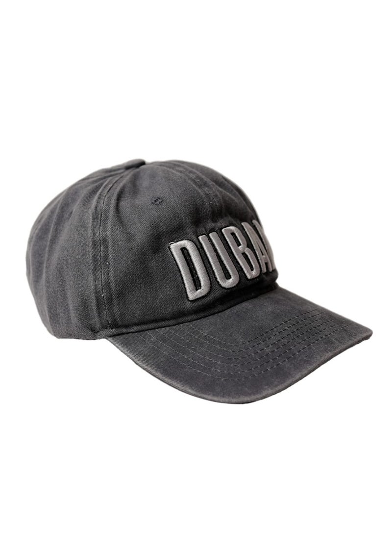 Dubshi Dubai Cap with Embroidery Slate - Image 4