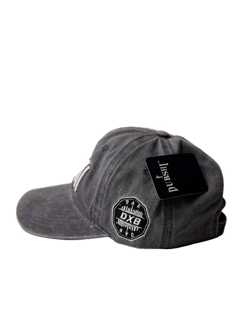 Dubshi Dubai Cap with Embroidery Slate - Image 2