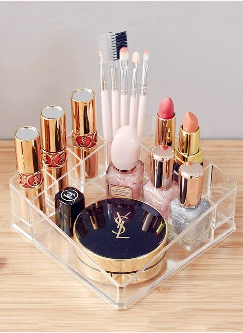 Kutis - 8 Compartments Cosmetic Storage Box For Lipstick, Brushes And Perfume - Image 1