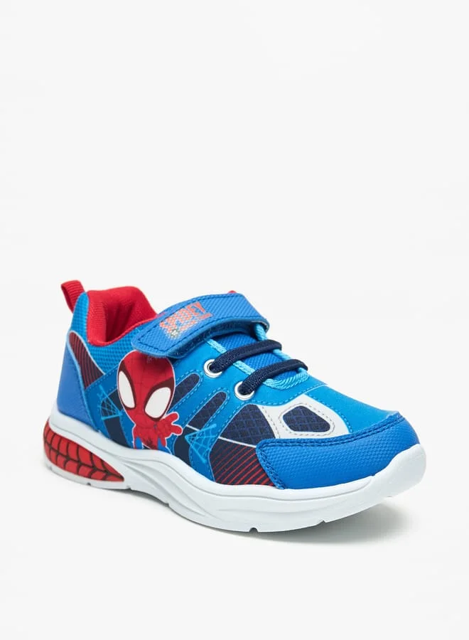 MARVEL Spider-Man Print Sneakers with Hook and Loop Closure