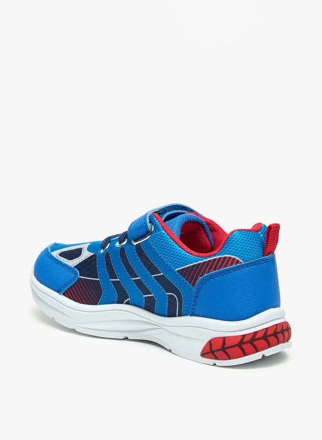 MARVEL Spider-Man Print Sneakers with Hook and Loop Closure