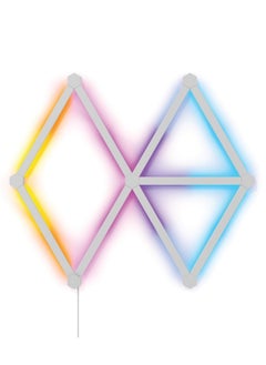 نانوليف NANOLEAF خطوط كاتب كيت - الذكية واي فاي LED لوحة النظام مع مصور الموسيقى - 9 حزمة المملكة المتحدة - أبيض  - Image 2