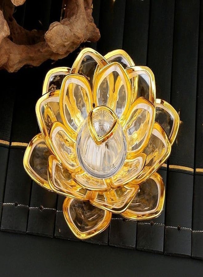 HCN Lotus LED Tea Light Candles | Battery-Operated | Flameless & Smokeless | Multicolor Acrylic Design | Home Décor, Wedding, Festival, Anniversary, Birthday, Gifting (Lotus Light Candles, Pack of 4) - Image 5