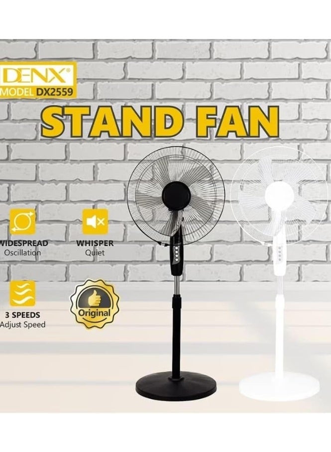 دينكس مروحة عمودية DX2559 بقاعدة متينة ومظهر أنيق - Image 3