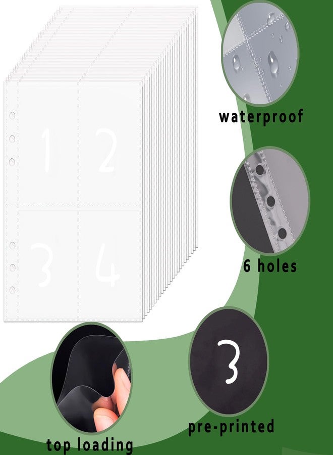 Antner 100 Envelopes Money Saving Challenge Binder with Lock, A5 Savings Binder Challenge Book Budget Planner with Cash Envelopes for Money Saving - Password Lock to Protect Cash Security, Olive Green - Image 5