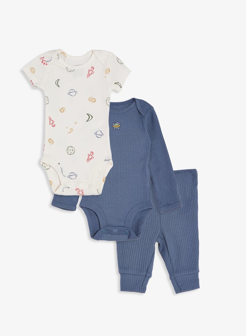 كارترز طقم رضّع من بادي وبنطال - Image 1